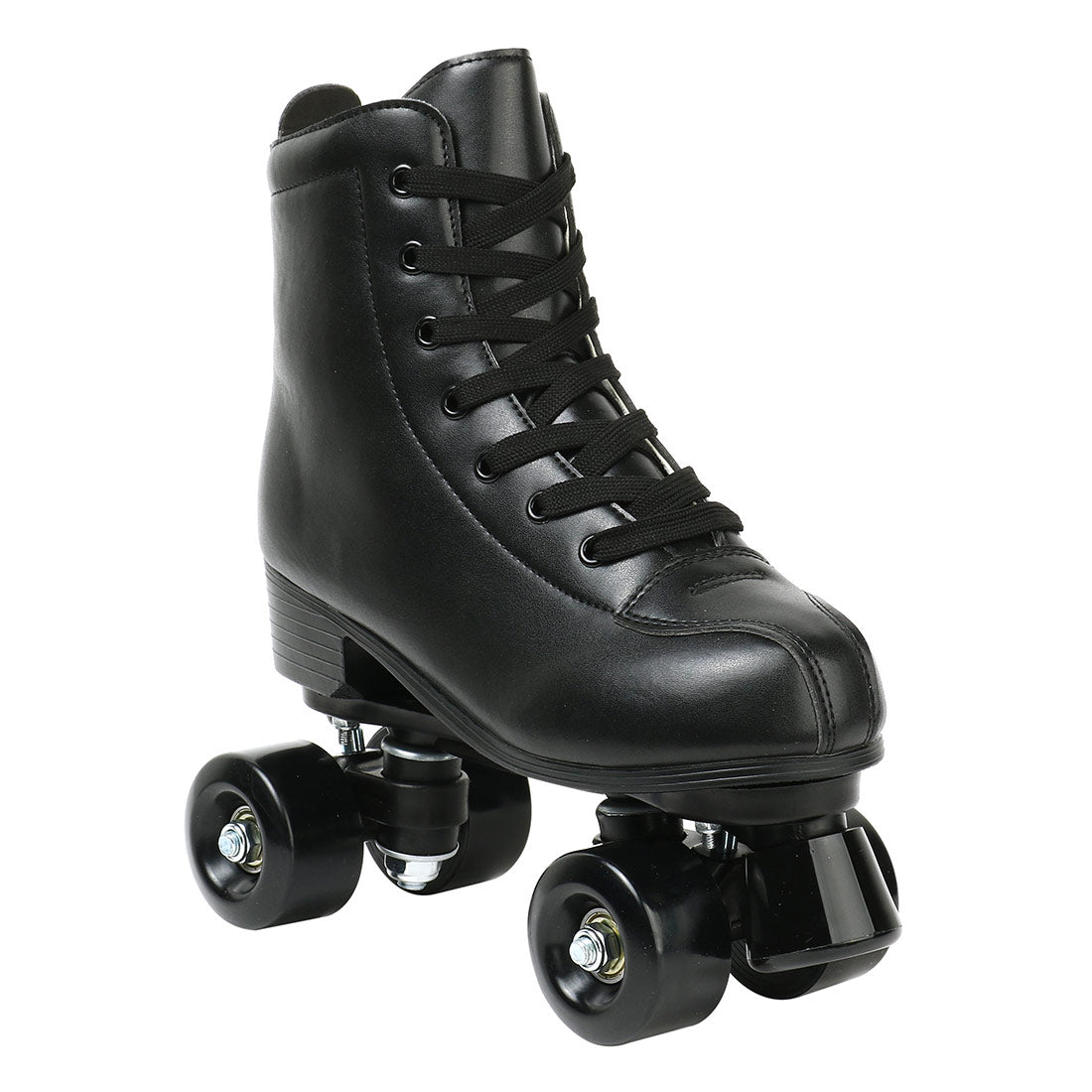 Hot Outdoor Skating Sport Shoes Double Row Roller Skates Pu Leather Roller Skate Shoes 4 Wheels Quad Sneakers Breathable Comfort