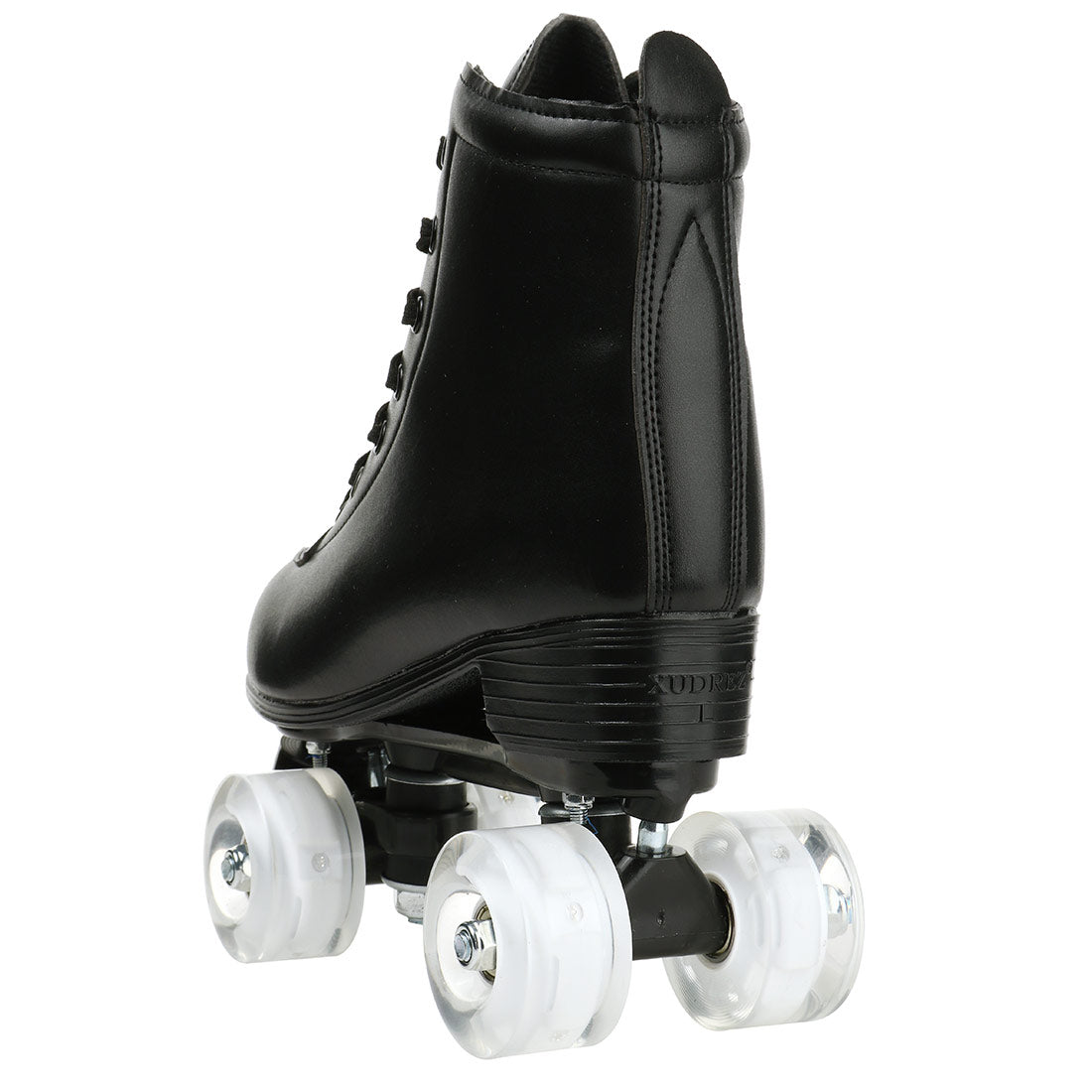 Hot Outdoor Skating Sport Shoes Double Row Roller Skates Pu Leather Roller Skate Shoes 4 Wheels Quad Sneakers Breathable Comfort