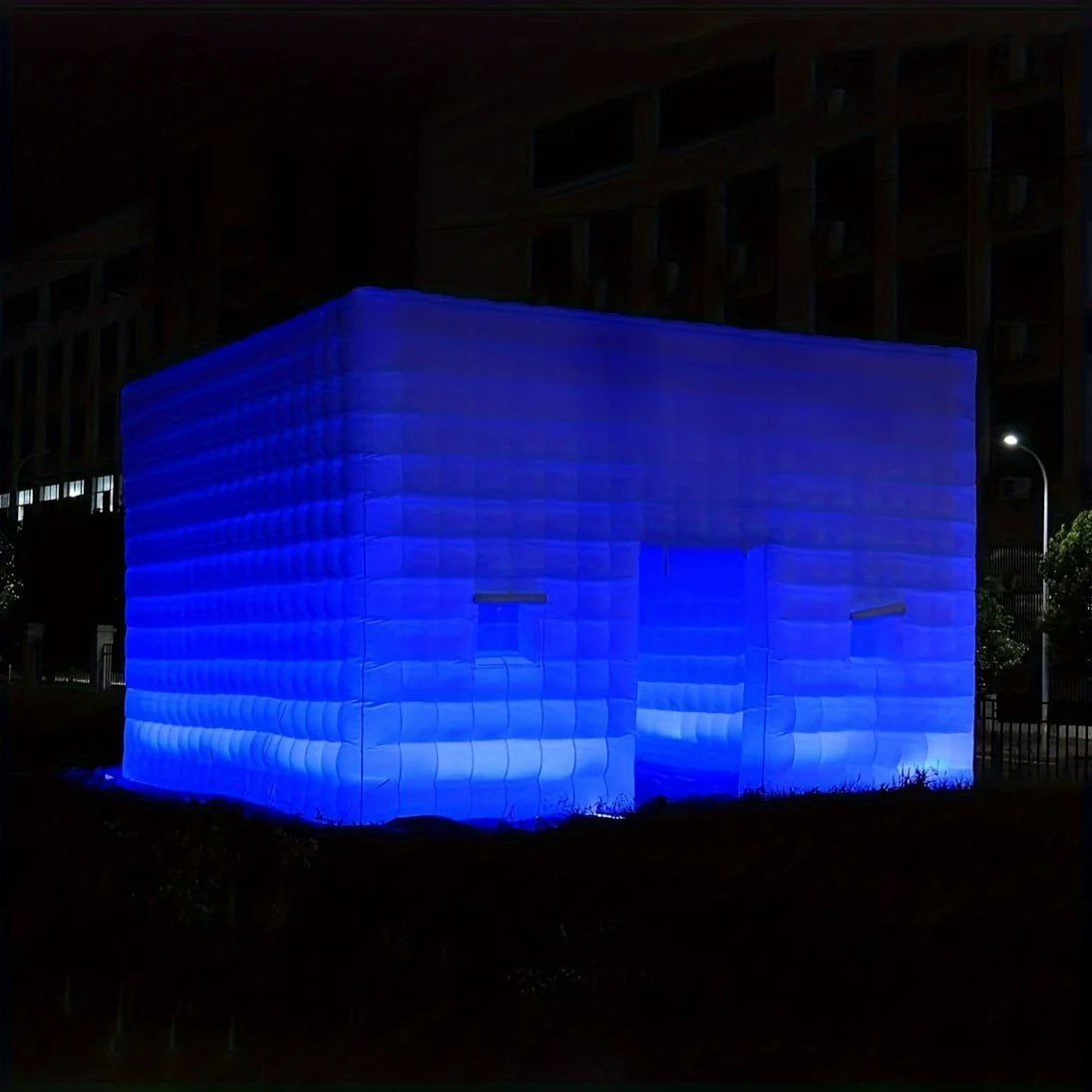 26FT Large LED Inflatable Air Club Tent House with Blower Inflatable Lighting Nightclub Tent For Party Event Rental Business