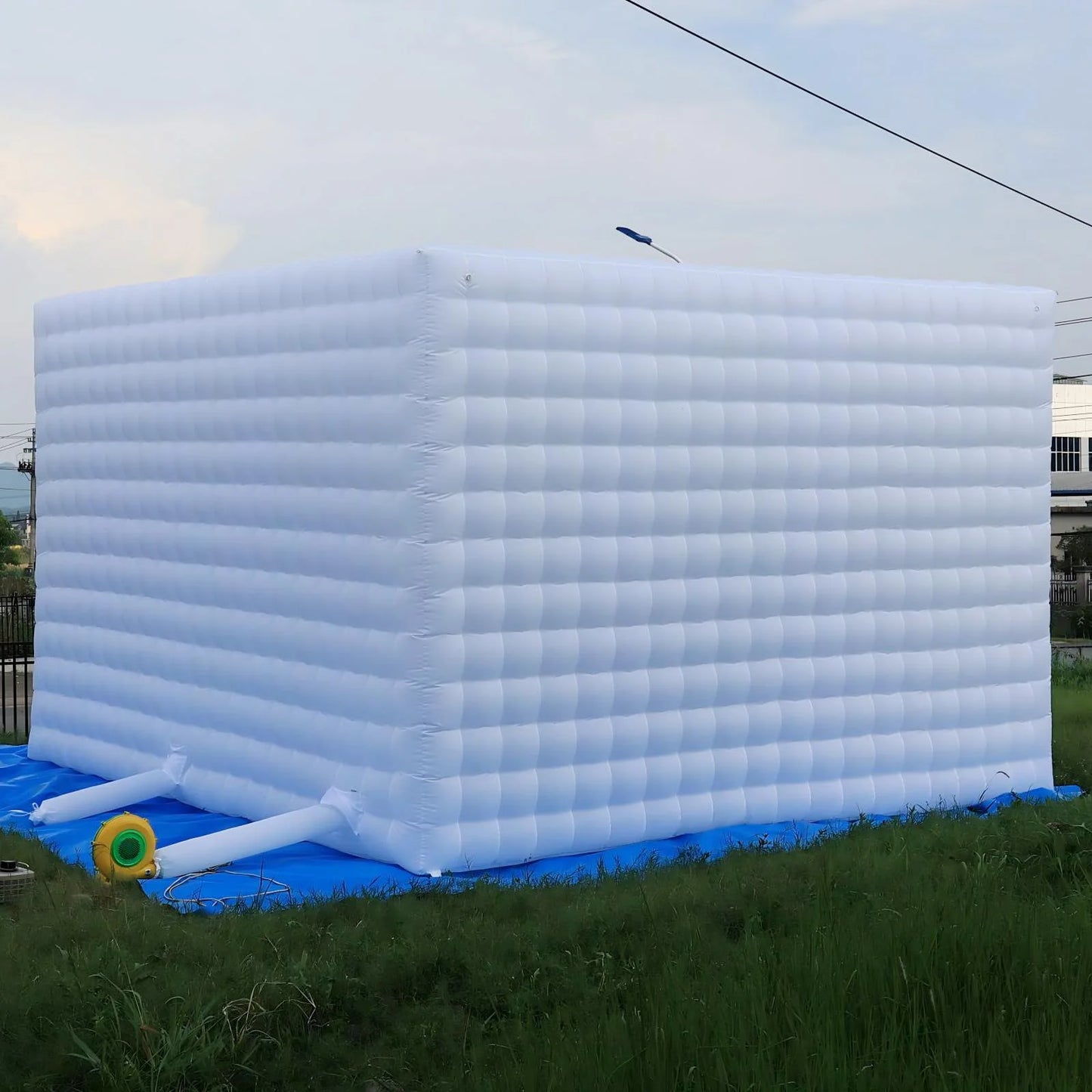 26FT Large LED Inflatable Air Club Tent House with Blower Inflatable Lighting Nightclub Tent For Party Event Rental Business