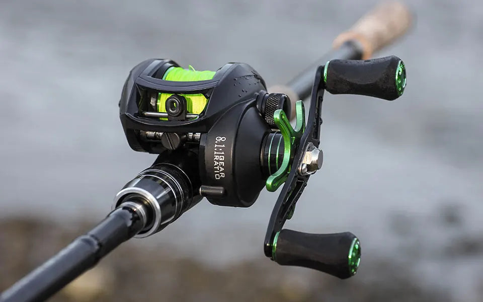 LINNHUE Best Baitcasting Reel BS2000 8.1:1 High Speed Spare Spool Reel Fishing Saltwater Fresh Fishing Casting Fishing Reel