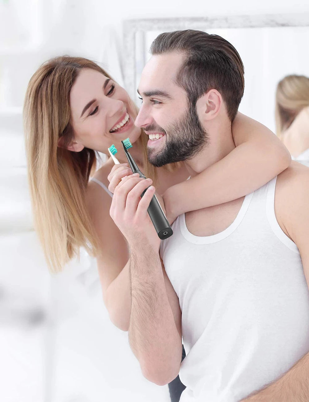 Fairywill FW-507 Sonic Electric Toothbrush 5 Modes USB Charger Tooth Brushes Replacement Timer Sonic Toothbrush 8 Brush Heads