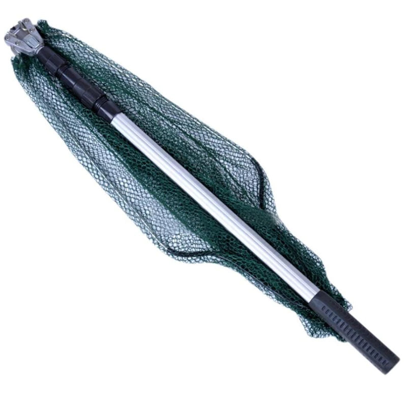 190cm 130cm 55cm Telescopic Landing Net Folding Fishing Pole Extending Fly Carp Course Sea Mesh Fishing Net For Fly Fishing