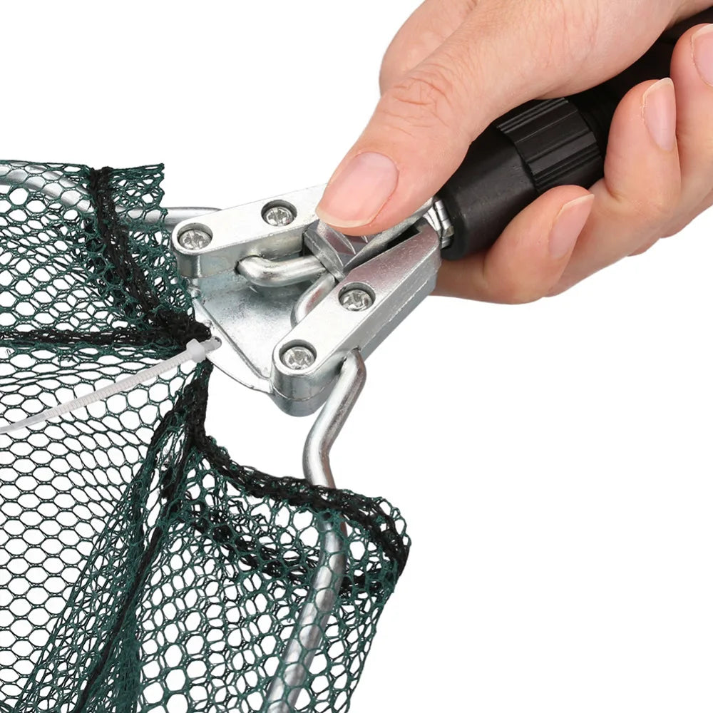 190cm 130cm 55cm Telescopic Landing Net Folding Fishing Pole Extending Fly Carp Course Sea Mesh Fishing Net For Fly Fishing