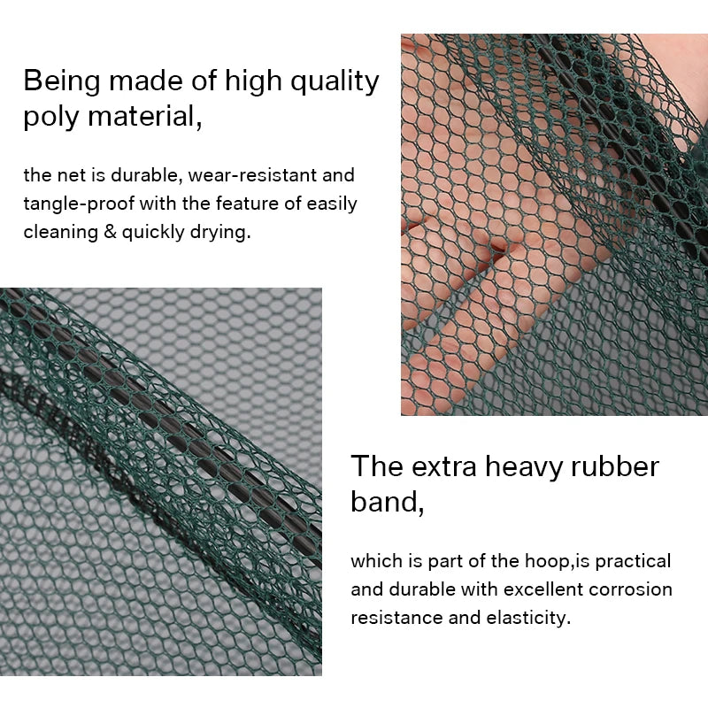 190cm 130cm 55cm Telescopic Landing Net Folding Fishing Pole Extending Fly Carp Course Sea Mesh Fishing Net For Fly Fishing