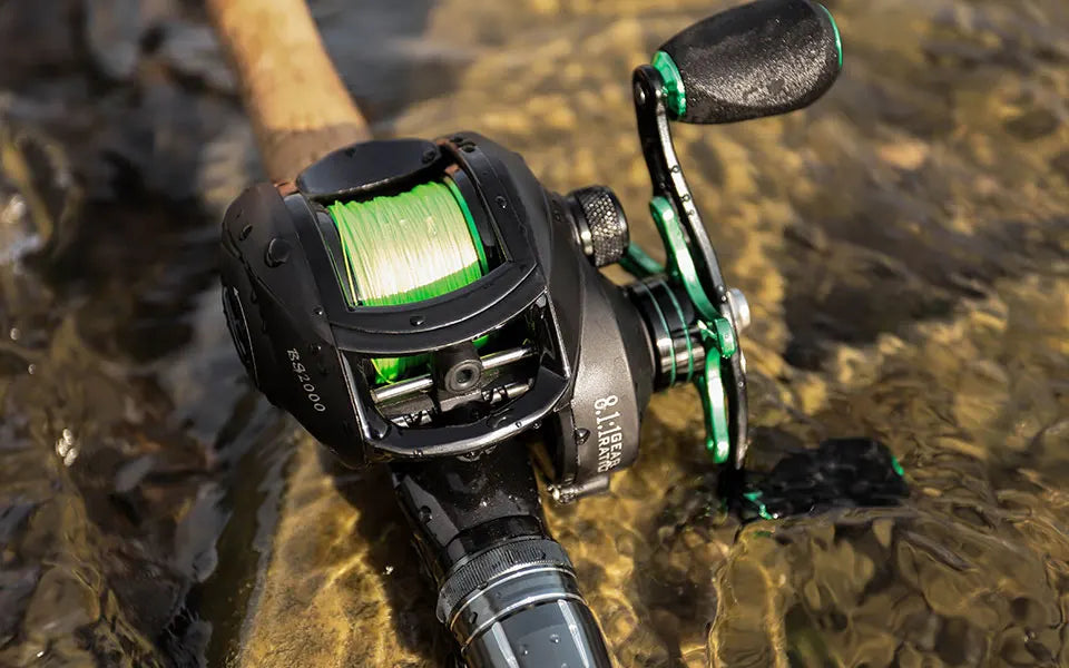 LINNHUE Best Baitcasting Reel BS2000 8.1:1 High Speed Spare Spool Reel Fishing Saltwater Fresh Fishing Casting Fishing Reel