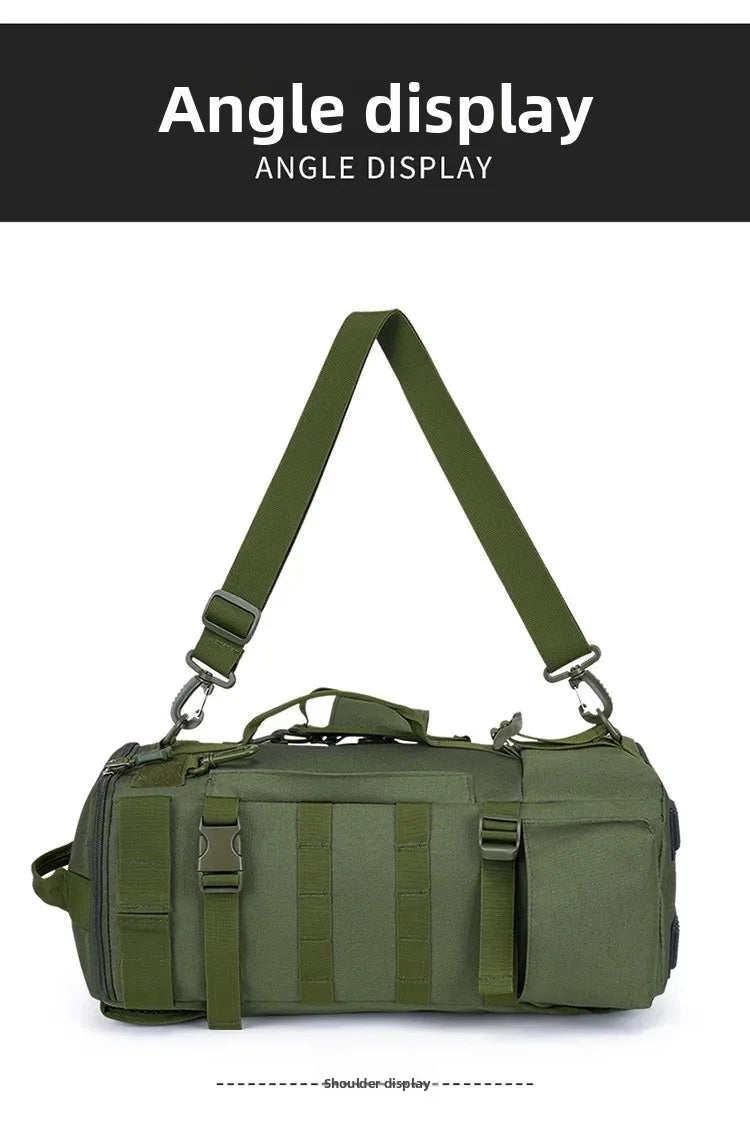 Multifunctional Fishing Backpack for Men Large Capacity Rod Storage Shoulder Bag Outdoor Sports Fish Equipment Storage Pack 2028