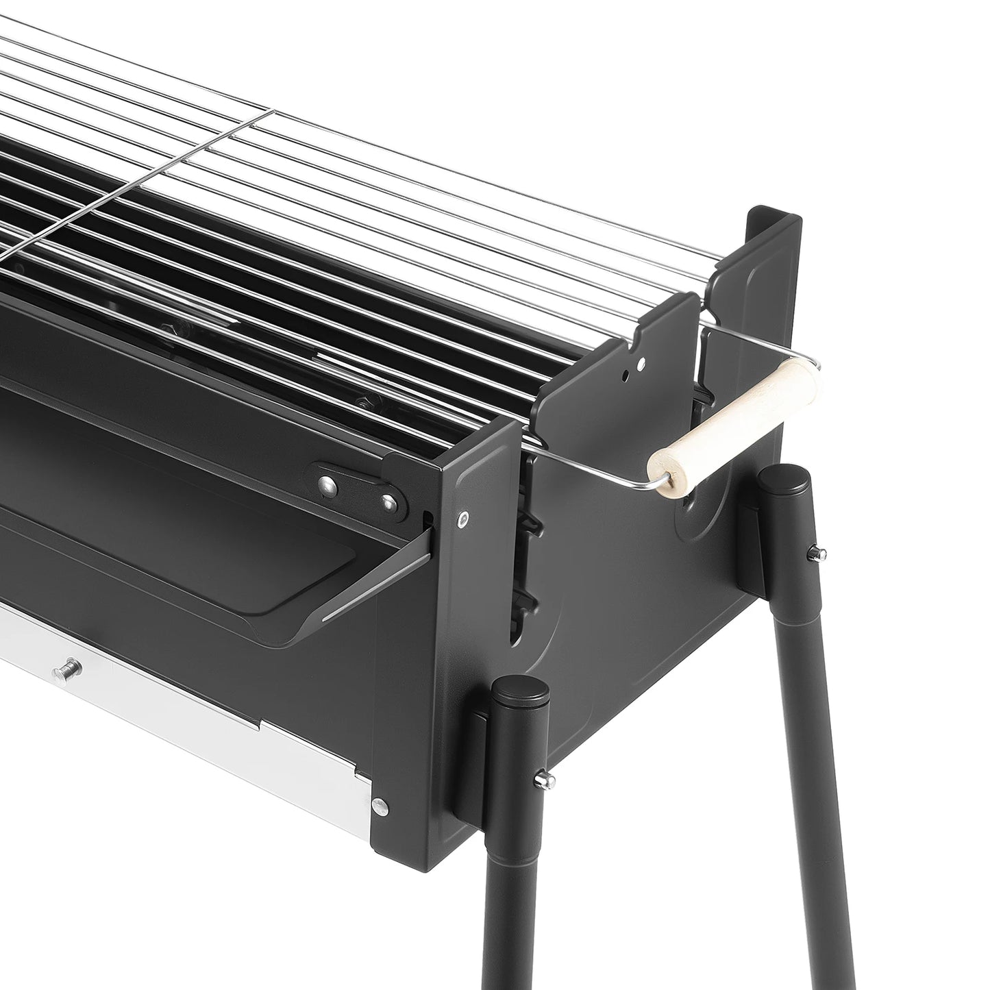 Barbecue Charcoal Grill Stainless Steel Folding Portable BBQ Tool Kits for Outdoor Cooking Camping or Any Outdoor Event