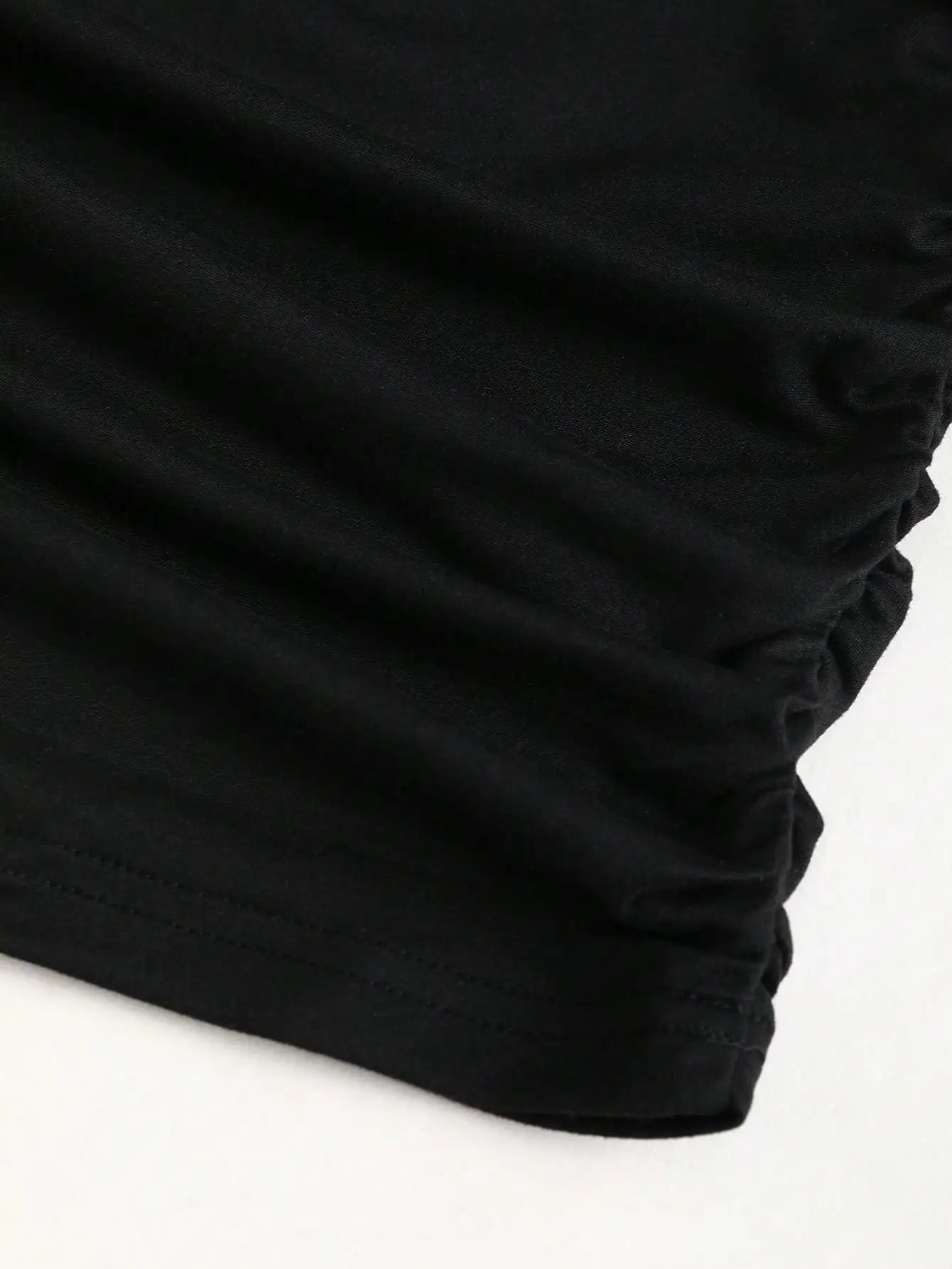 Black Plunging Neck Halter Tie Back Sleeveless Bodycon Mini Dress