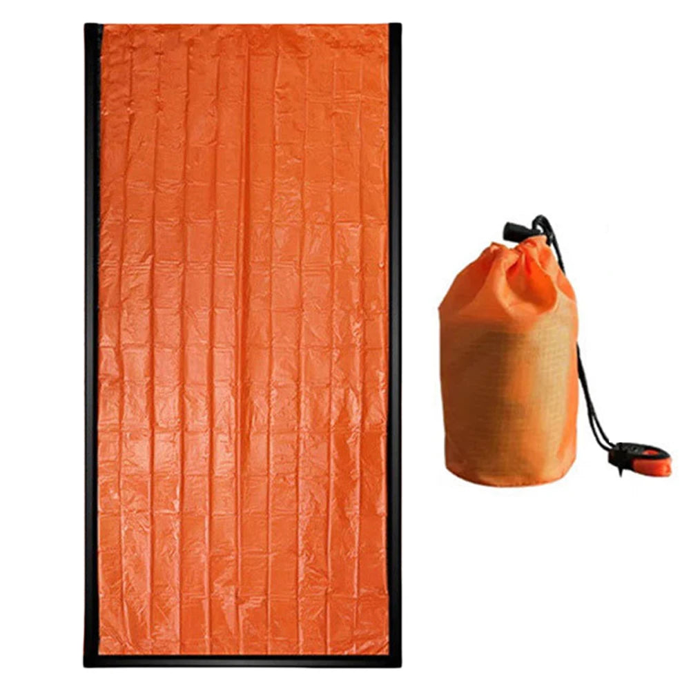 2/3/6pcs Emergency Blanket Waterproof Survival Sleeping Bag Portable Thermal Sleeping Bag for Camping Hiking Outdoor Adventure