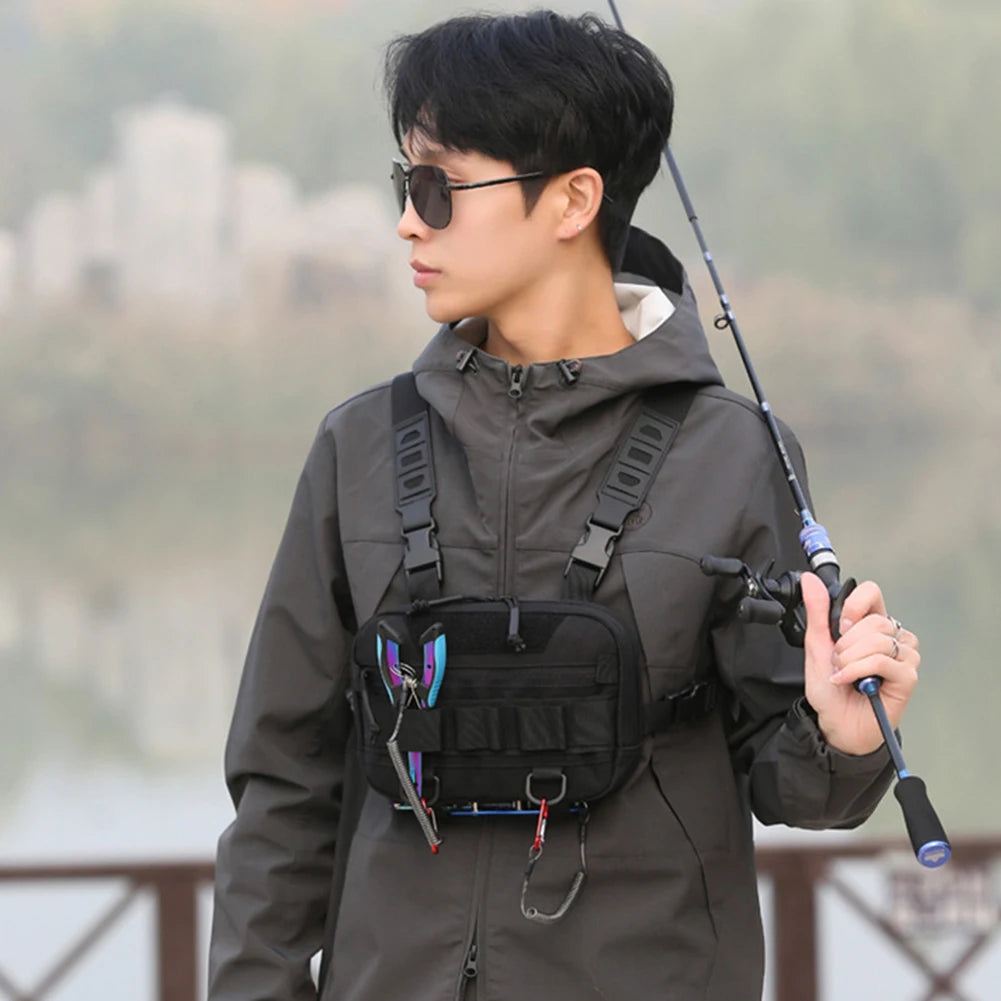 Fishing Tackle Bags Waist Fanny Pack Fishing Lures Line Box Utility Storage Accessories Outdoor Camping Shoulder Crossbody Bag