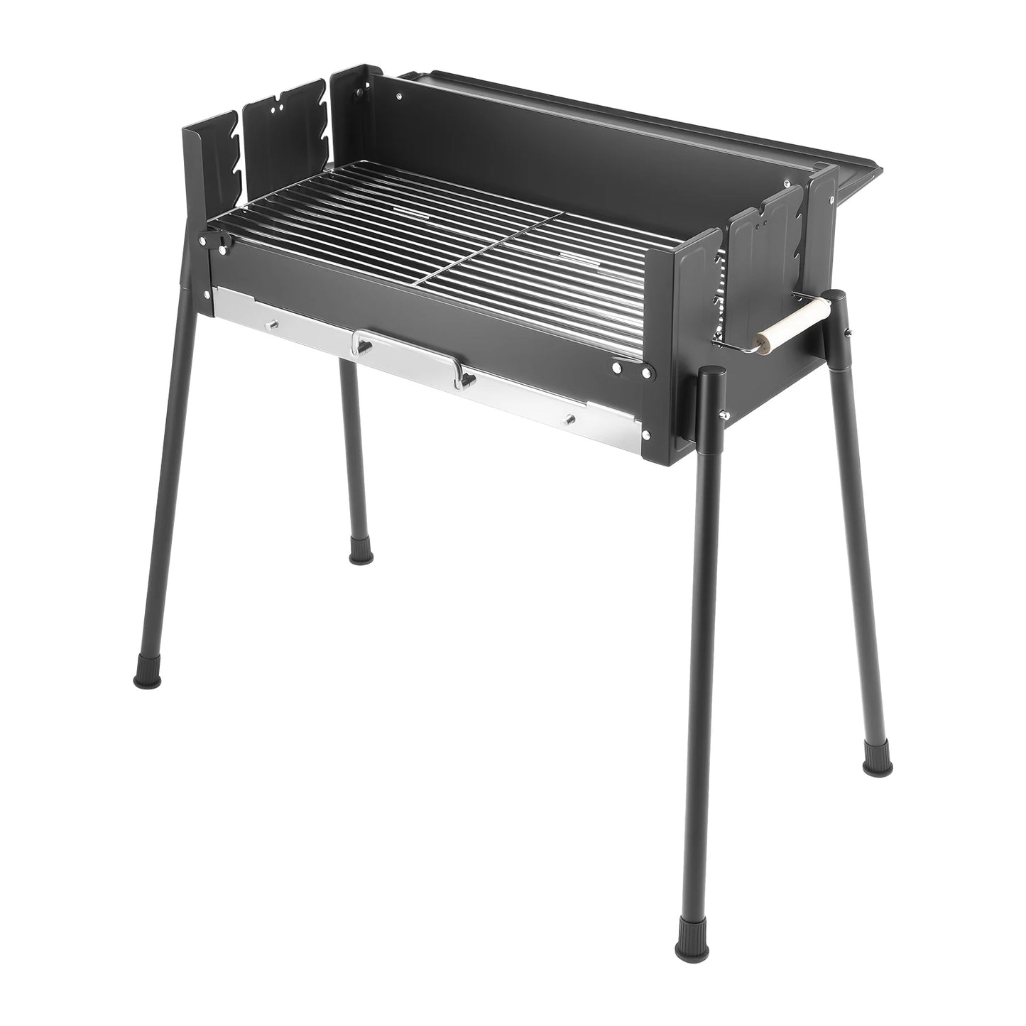 Barbecue Charcoal Grill Stainless Steel Folding Portable BBQ Tool Kits for Outdoor Cooking Camping or Any Outdoor Event