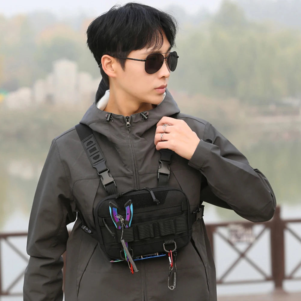 Fishing Tackle Bags Waist Fanny Pack Fishing Lures Line Box Utility Storage Accessories Outdoor Camping Shoulder Crossbody Bag