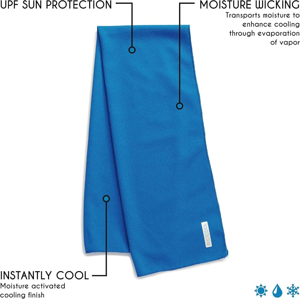 Cooling Towel for Men & Women - Chilly, Lightweight, Soft, Neck & Face Towel for Sport, Camping, Hunting, 1 Pack, Royal Blue
