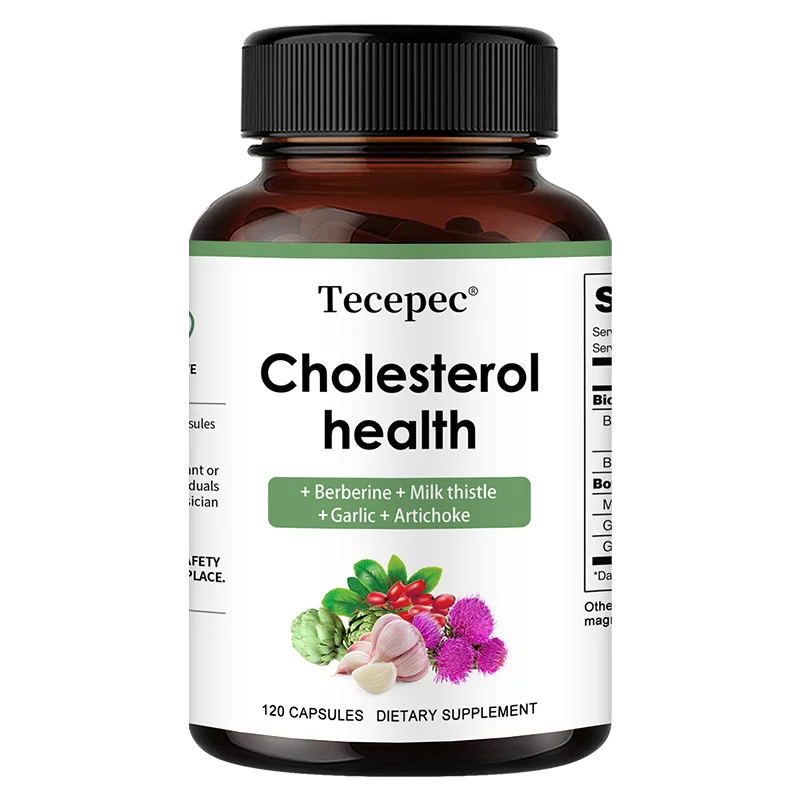 Cholesterol Support Supplement - Contains berberine, artichoke to support healthy cholesterol levels and natural heart health