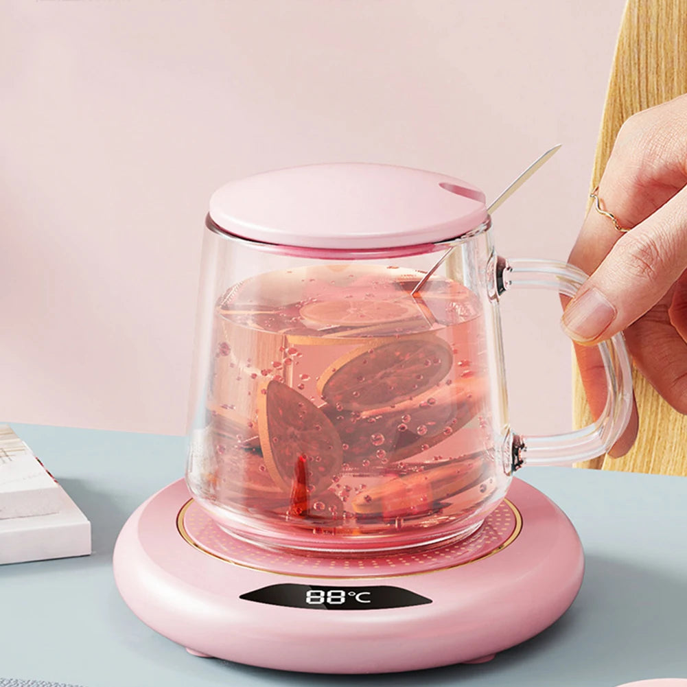 Coffee Mug Warmer 3 Temperature Setting Electric Cup Heater USB Constant Cup Warmer Tea Water Milk Heating Coasters Pad for Home