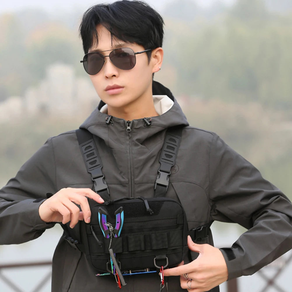 Fishing Tackle Bags Waist Fanny Pack Fishing Lures Line Box Utility Storage Accessories Outdoor Camping Shoulder Crossbody Bag