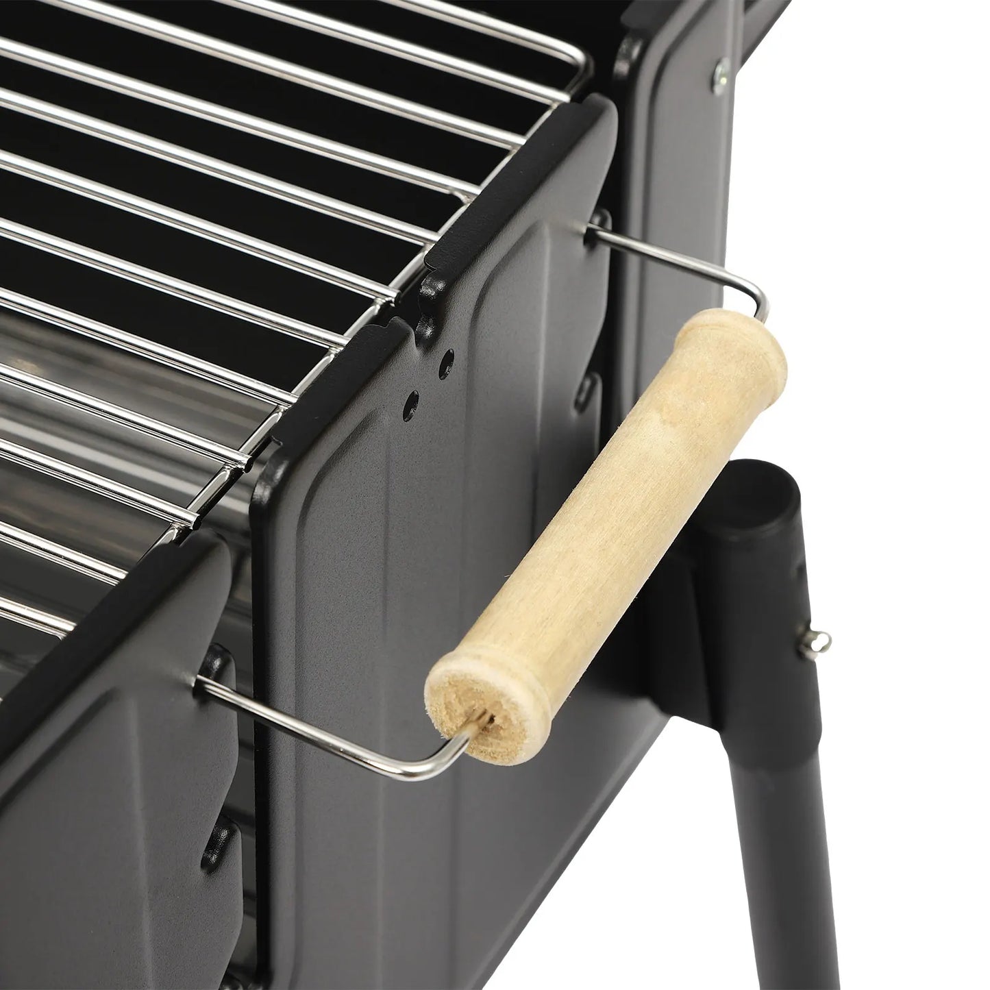 Barbecue Charcoal Grill Stainless Steel Folding Portable BBQ Tool Kits for Outdoor Cooking Camping or Any Outdoor Event