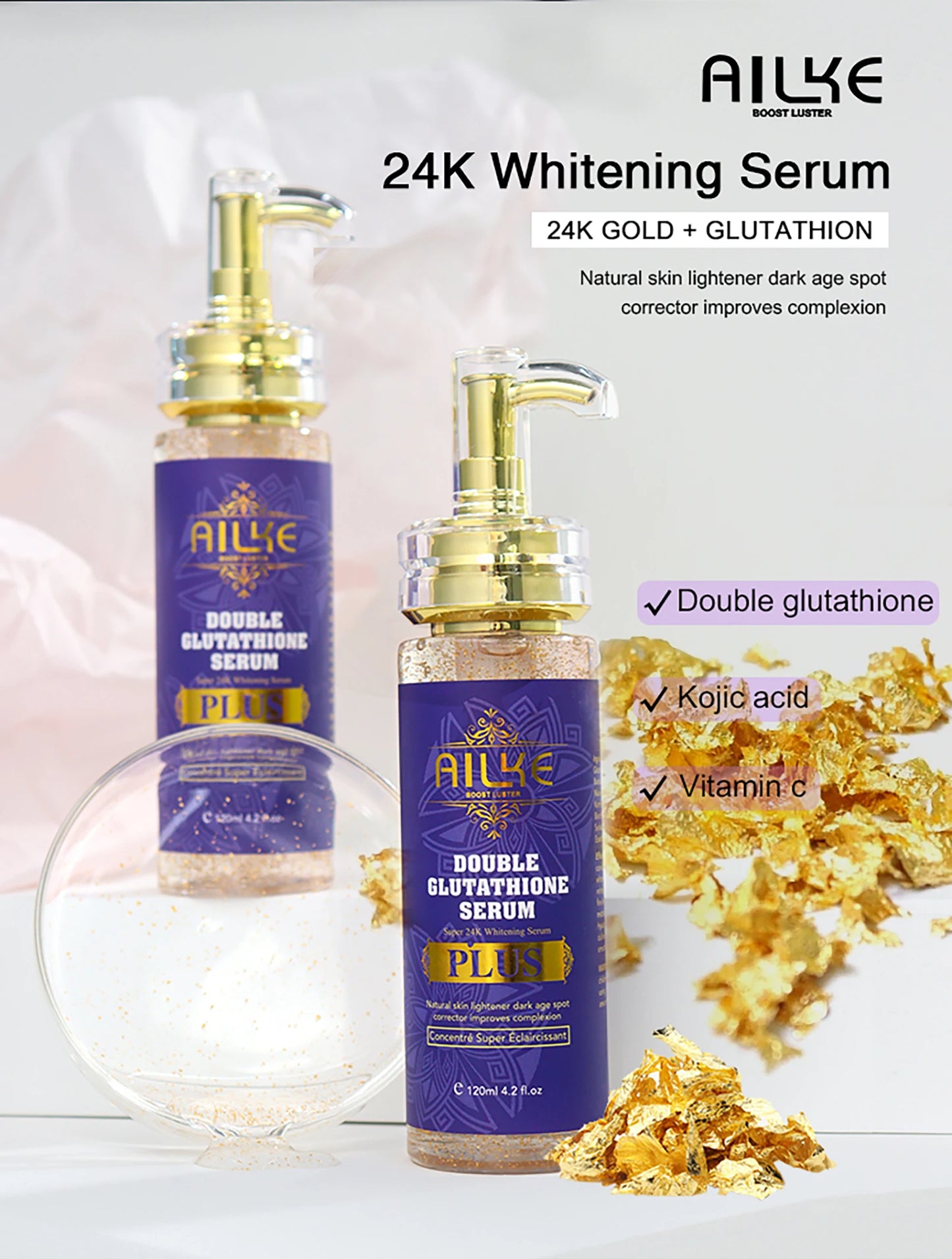 AILKE Body Milk For Brightening And Clearing Uneven Skin Tone, Moisturizes, Remove Black Spots, Whitening, For All Skin Types