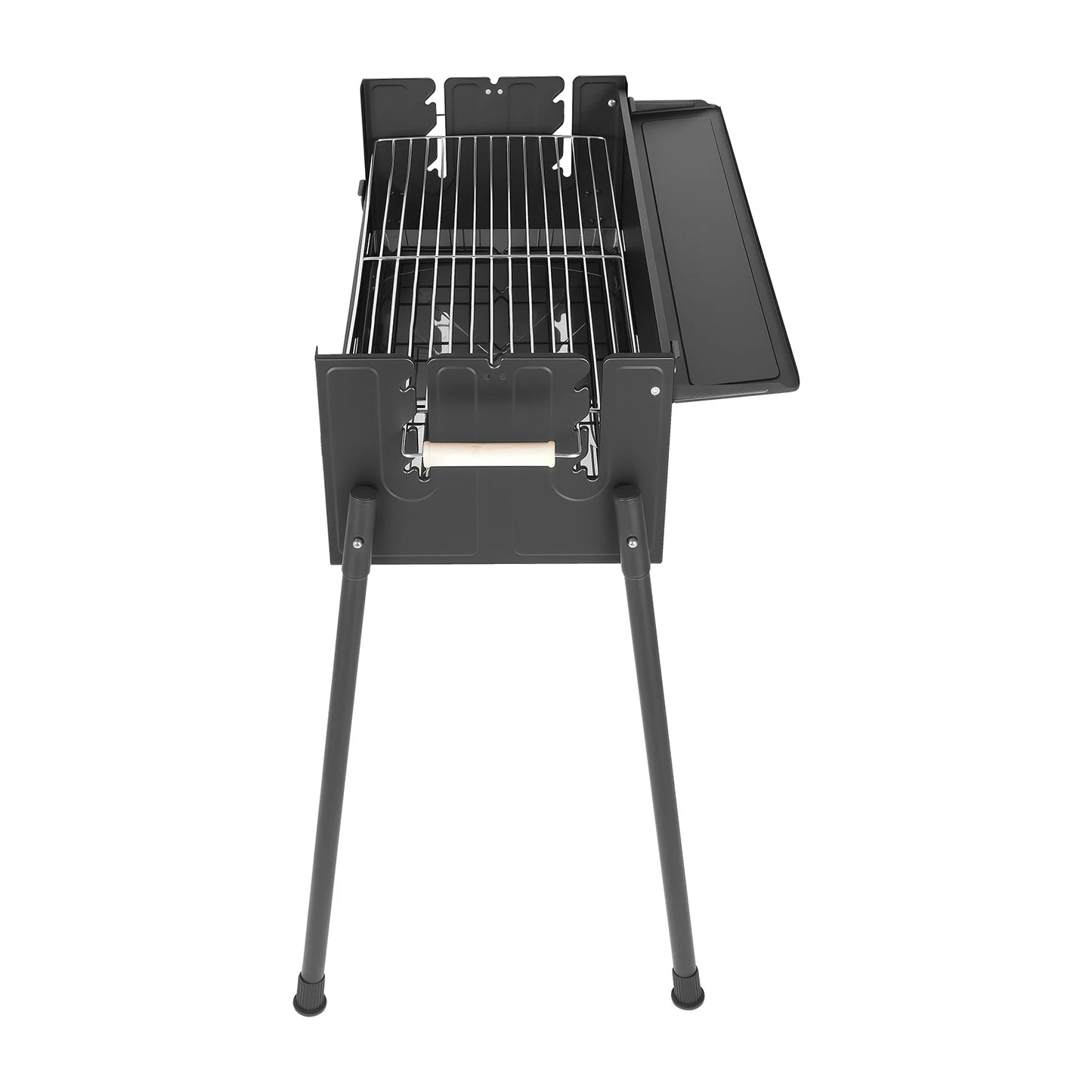 Barbecue Charcoal Grill Stainless Steel Folding Portable BBQ Tool Kits for Outdoor Cooking Camping or Any Outdoor Event