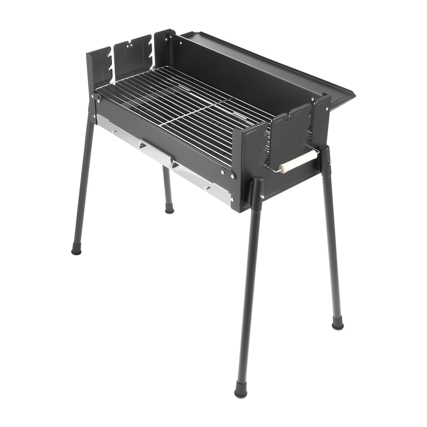 Barbecue Charcoal Grill Stainless Steel Folding Portable BBQ Tool Kits for Outdoor Cooking Camping or Any Outdoor Event