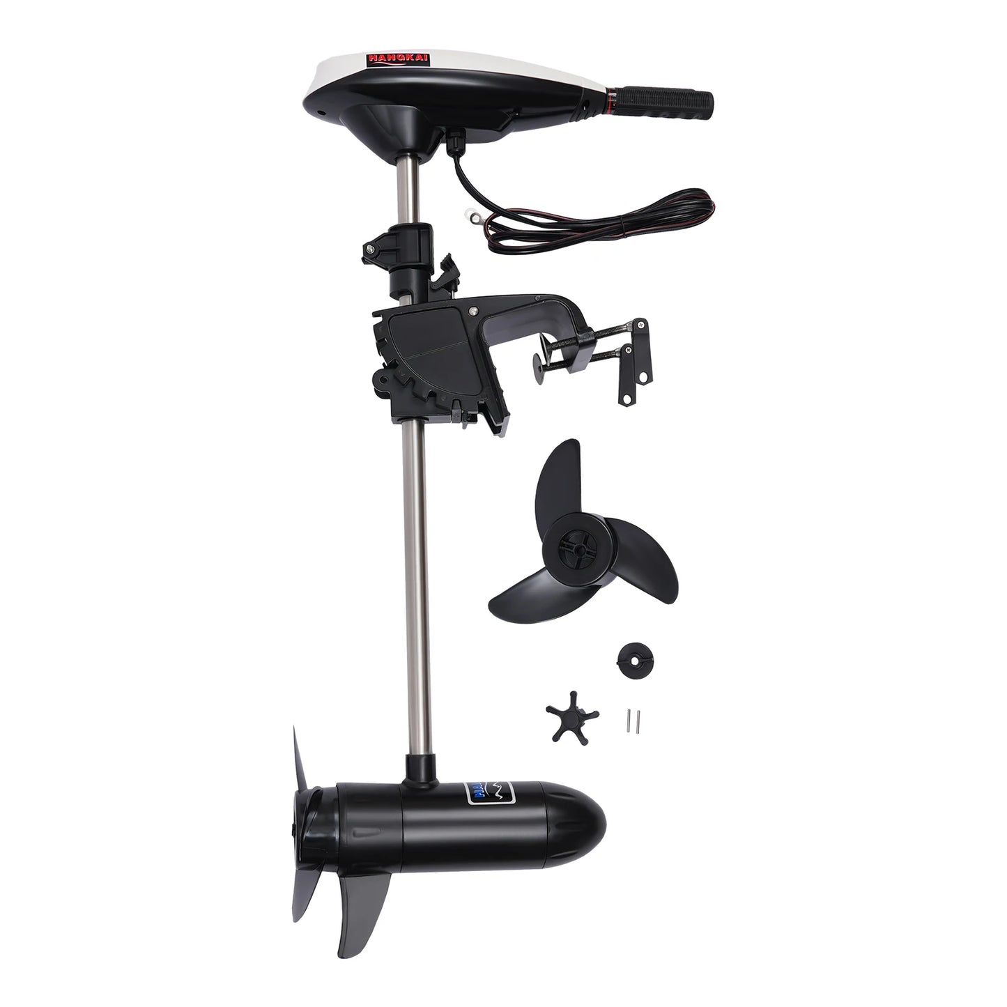 12V Marine Electric Thruster 12V Marine Electric Thruster 552W Brush Motor 5F2R Adjustable for Inflatable Kayak Canoe