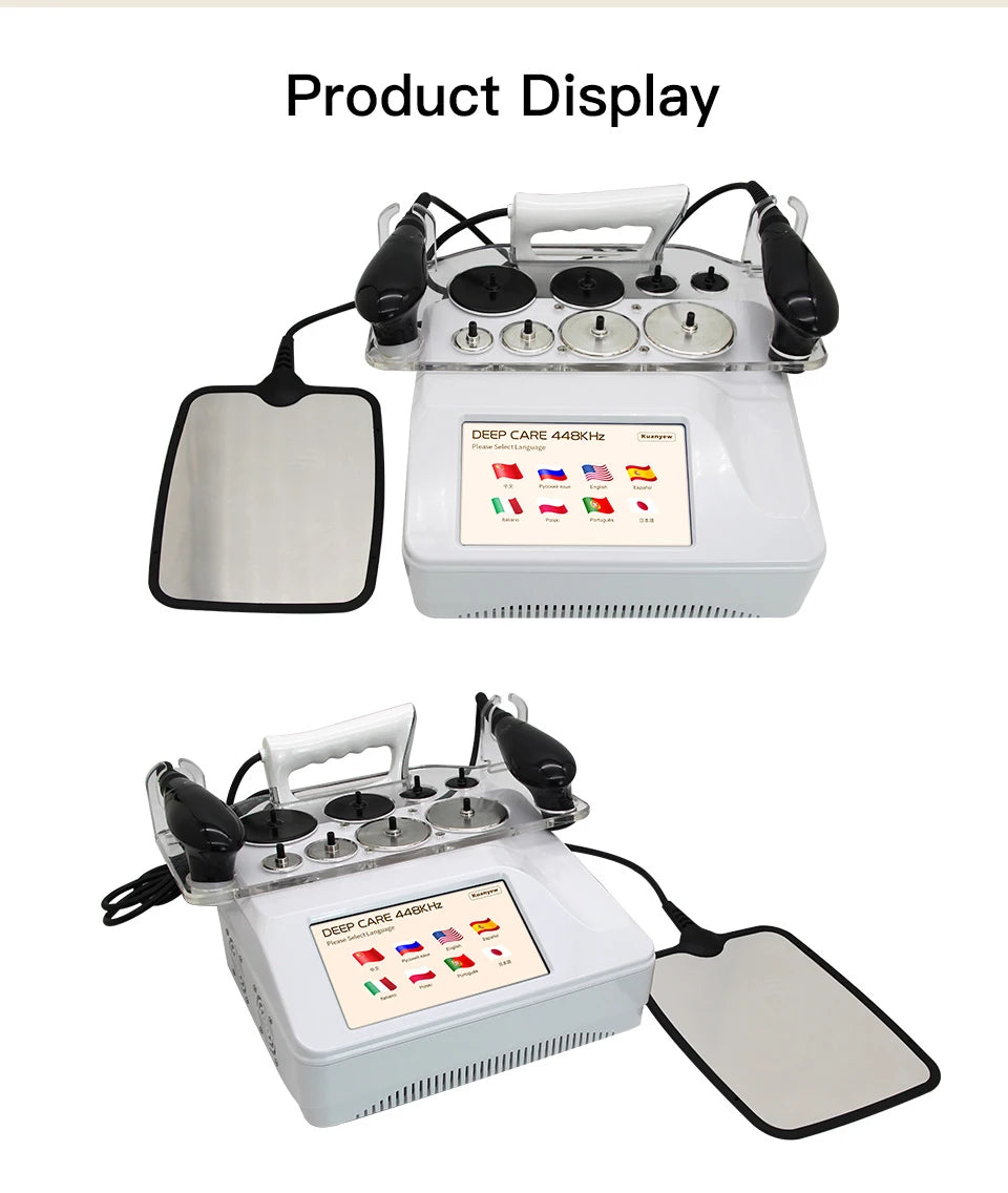 Portable 448k INDIBA CET RET RF Physical Therapy Relieve Pain Deep Warm 12CM  Lose Weight  Lifts Firming Skin Slimming Shapping