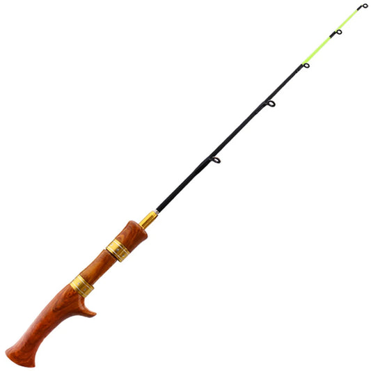 Ice Fishing Rod Fishing Pole Winter Fish Tackle Outdoor Wooden Handle River Shrimp Carp Portable Easy Fishing Carrying