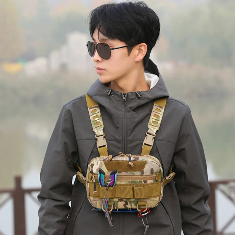 Fishing Tackle Bags Waist Fanny Pack Fishing Lures Line Box Utility Storage Accessories Outdoor Camping Shoulder Crossbody Bag