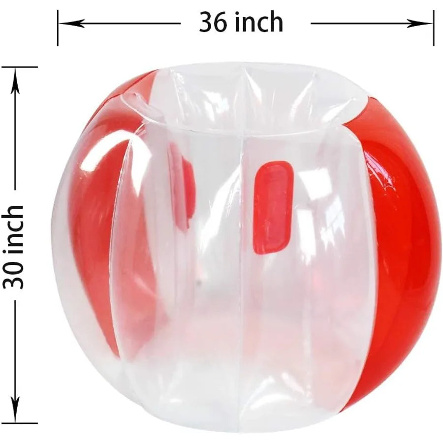 2 Pack Inflatable Sumo Balls for and Adults 3ft/0.90m Bumper Balls for Outdoor Summer Fun Interactive Human Hamster Ball Play E