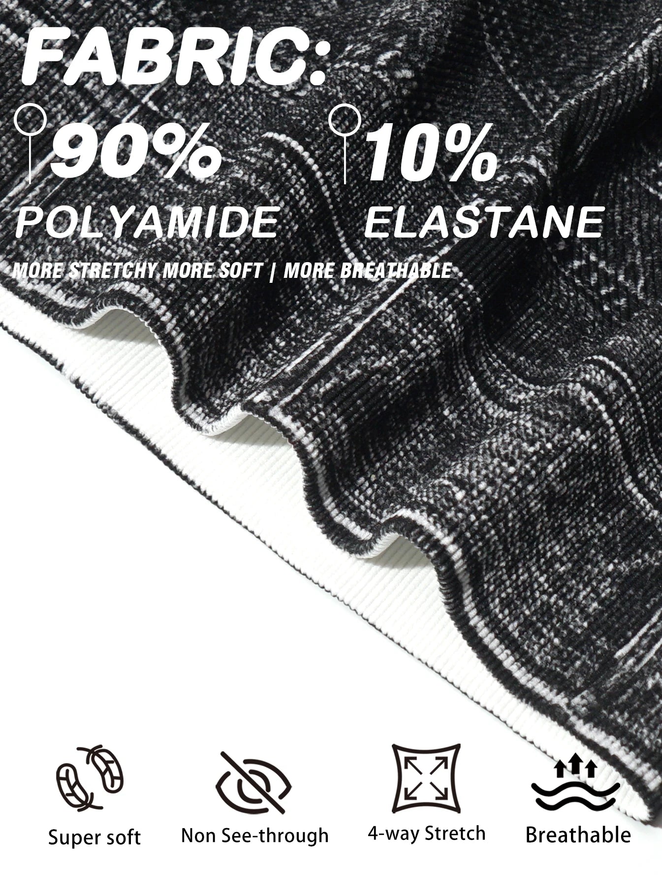 3PCS Women Imitating Denim  High-Waist Legging Flat Fashionable Tight Pants Elastic Fitness And Yoga Pants Sexy Pencil Pants