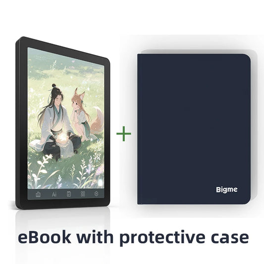 Bigme B6 Electronic book, 6'' color e-ink ebook reader 36-level front light Android 14 OS w/ Google Play, Eye-Protecting ereader