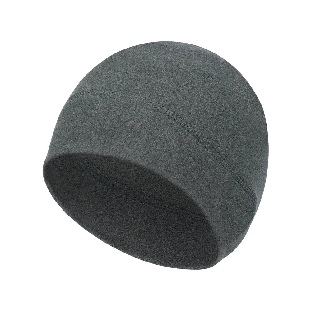 Winter Thermal Warm Skull Cap Windproof Fleece Hat Ski Running Cycling Beanie Hat for Men Women Helmet Liner Running Beanie Hat