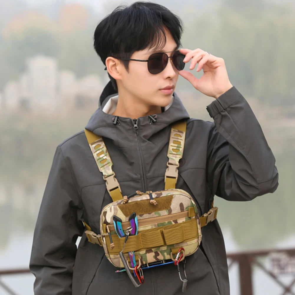 Fishing Tackle Bags Waist Fanny Pack Fishing Lures Line Box Utility Storage Accessories Outdoor Camping Shoulder Crossbody Bag