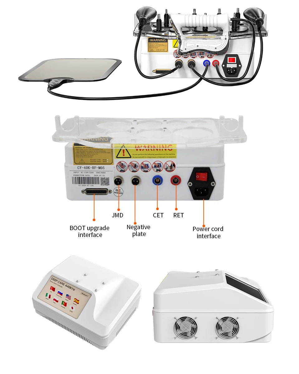 Portable 448k INDIBA CET RET RF Physical Therapy Relieve Pain Deep Warm 12CM  Lose Weight  Lifts Firming Skin Slimming Shapping