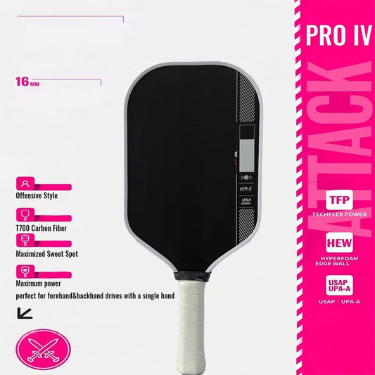 M-Pro IV Pickleball Paddle OEM Gen 4 TFP Foam Core T700 Carbon Fiber