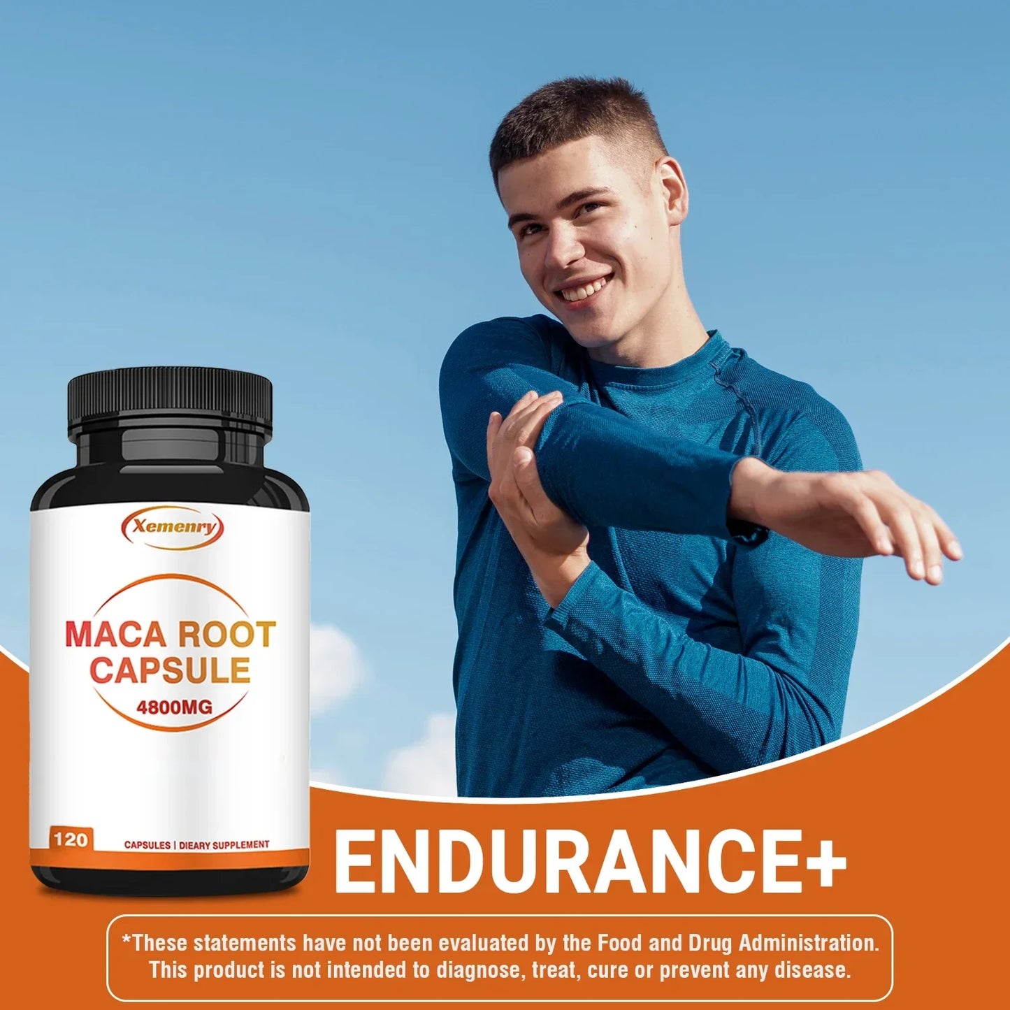 Maca Root 4800Mg - Supports Energy and Hormone Balance To Maintain Healthy Passion and Motivation - 120 Capsules