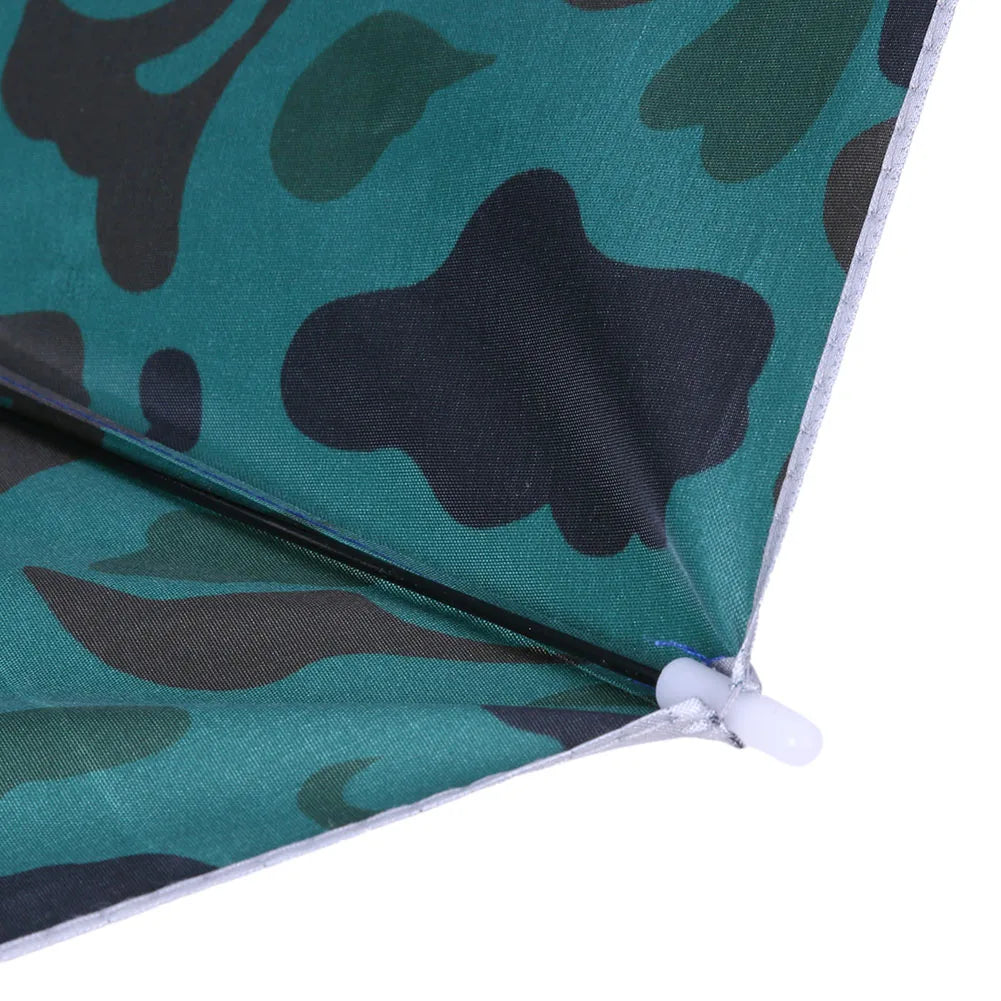 Outdoor Foldable Head Umbrella Hat Headwear Sun Cap Rainproof Anti-Sun Fishing Golf Cycling Hiking Camping Shade Umbrella Hat