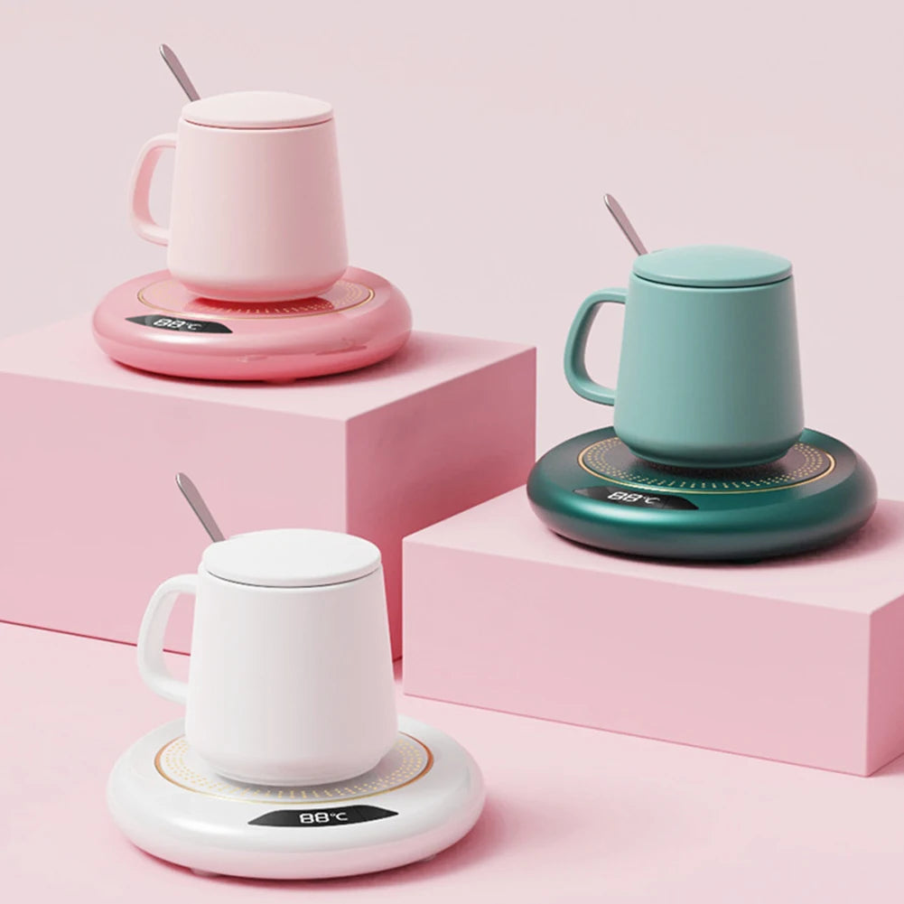Coffee Mug Warmer 3 Temperature Setting Electric Cup Heater USB Constant Cup Warmer Tea Water Milk Heating Coasters Pad for Home