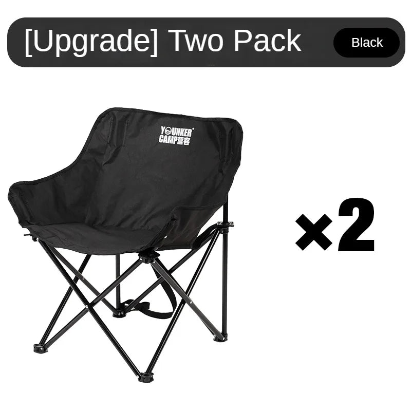 Outdoor Folding Moon Chair Portable Chair Camping Chair Picnic Gear Fishing Small Horse Stool Student Sketching