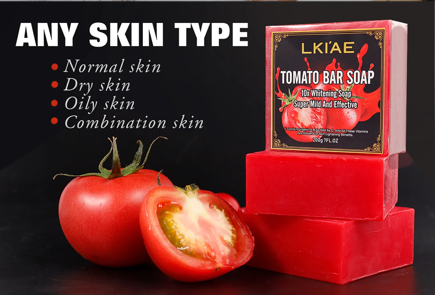 LKIAE Whitening Reduce Dark Spots & Hyperpigmentation Facial Brightening Vitamin C Bar Soap For The Skin Care