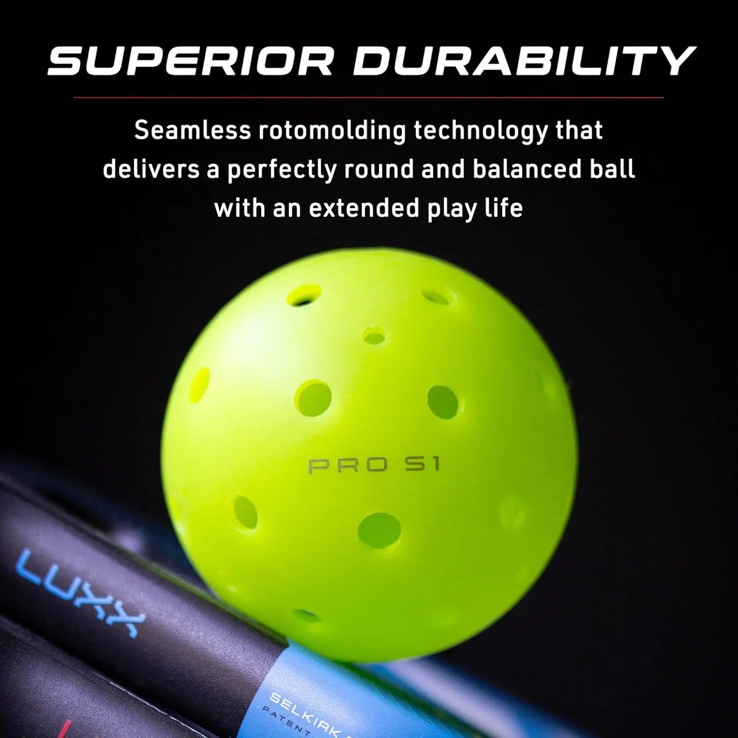 Crack-Resistant Outdoor Pickleball Balls | USAPA Approved for Tournament Play | Advanced Aerodynamics