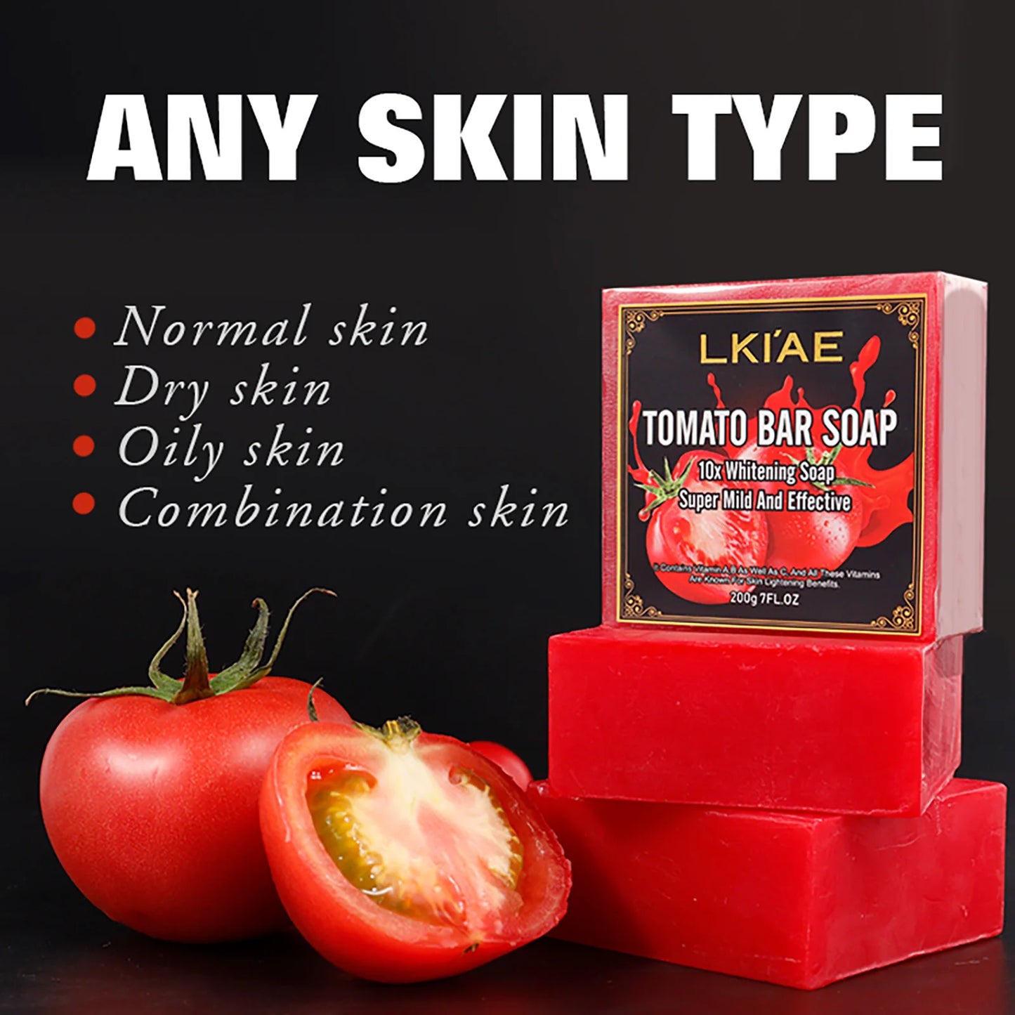 LKIAE Whitening Reduce Dark Spots & Hyperpigmentation Facial Brightening Vitamin C Bar Soap For The Skin Care