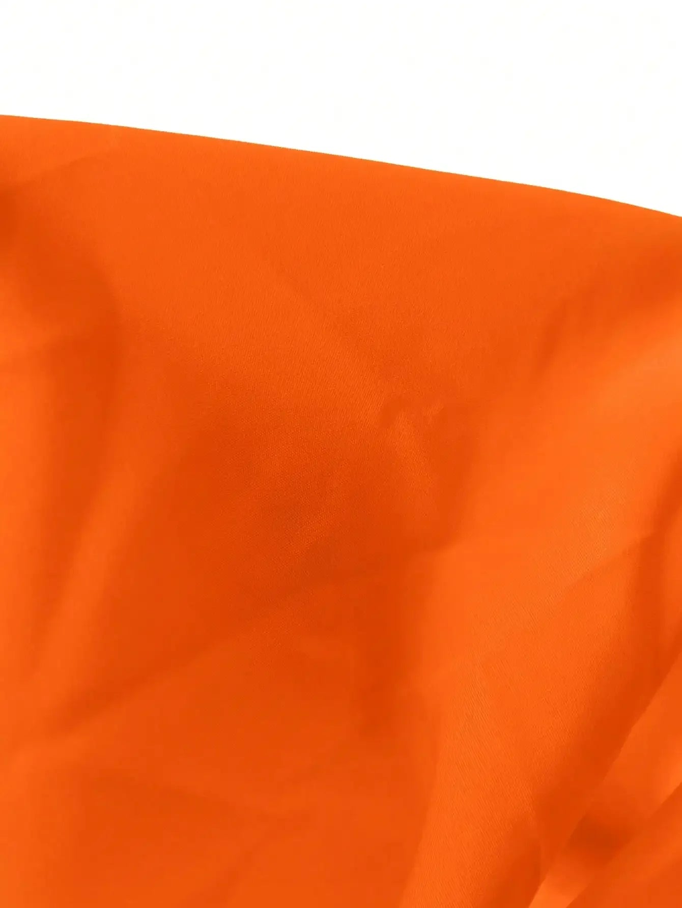 Off Shoulder Orange A-Line Dress For Women Summer Casual Vacation Outfit