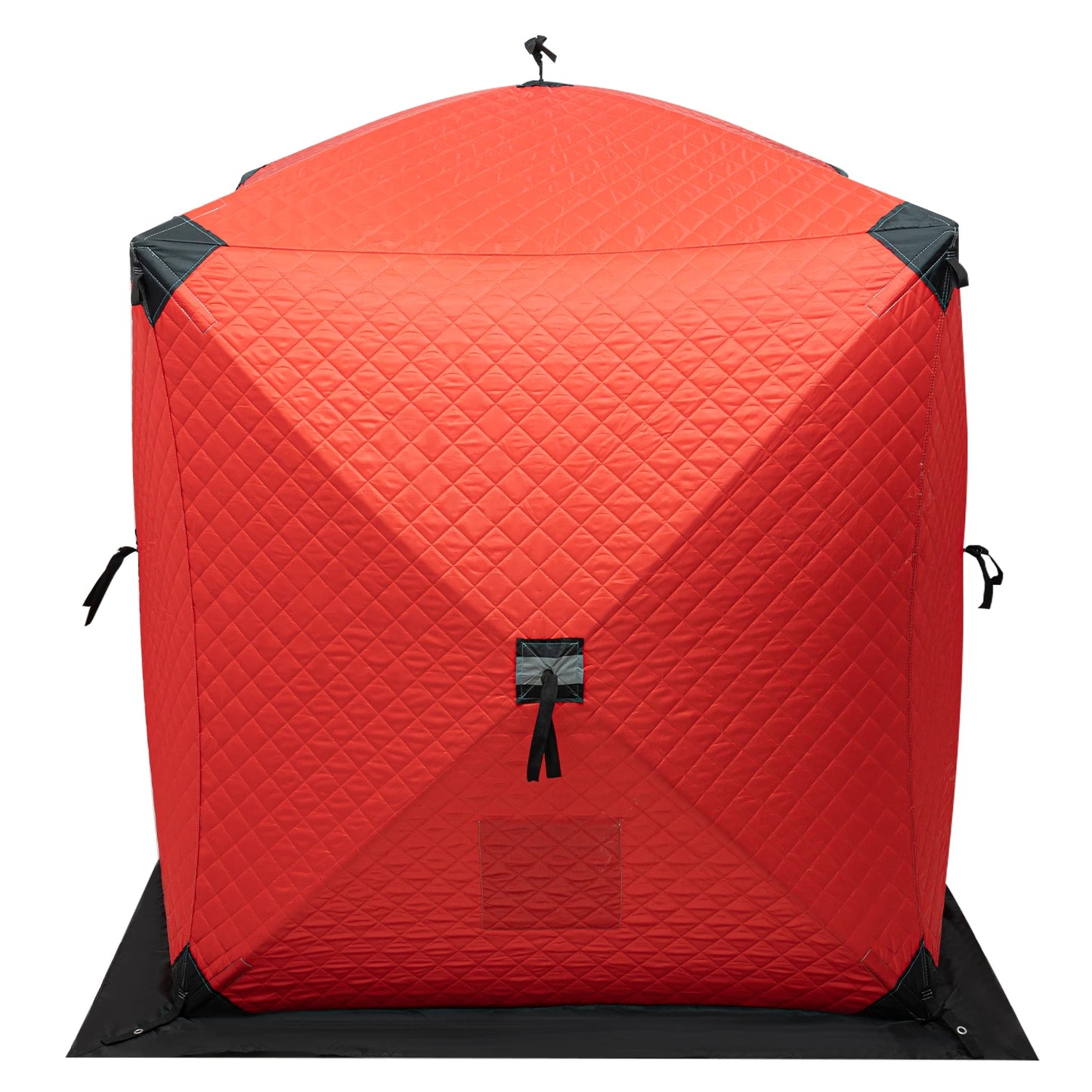 Ice Fishing Insulated Tent, 1-2 Person Shelter, Portable Thermal Tent with Built-In Storage, Warm & Windproof Camping Tent