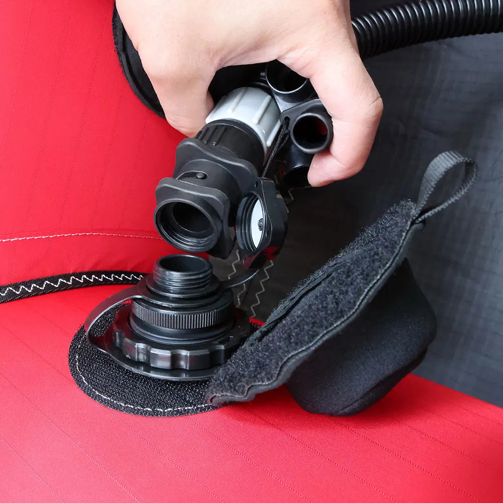 Air Valve Adaptor with Air Nozzles Inflatable Pump Adapter Air Valve Pump Connector for Inflatable Boat Stand-Up Paddleboard Bed