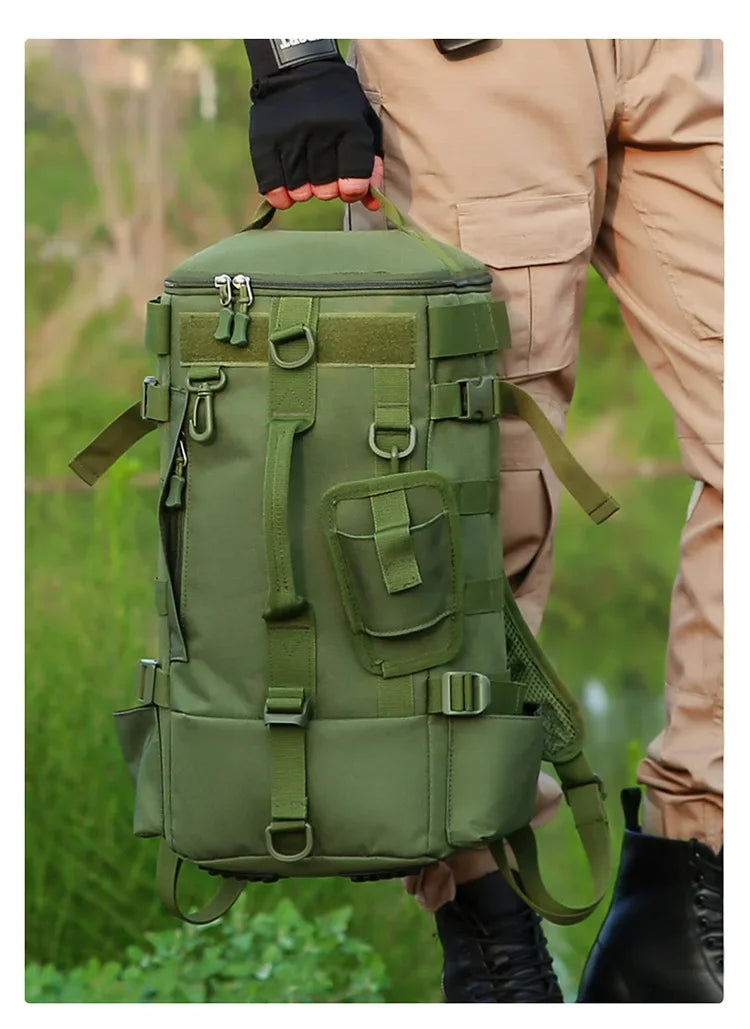 Multifunctional Fishing Backpack for Men Large Capacity Rod Storage Shoulder Bag Outdoor Sports Fish Equipment Storage Pack 2028