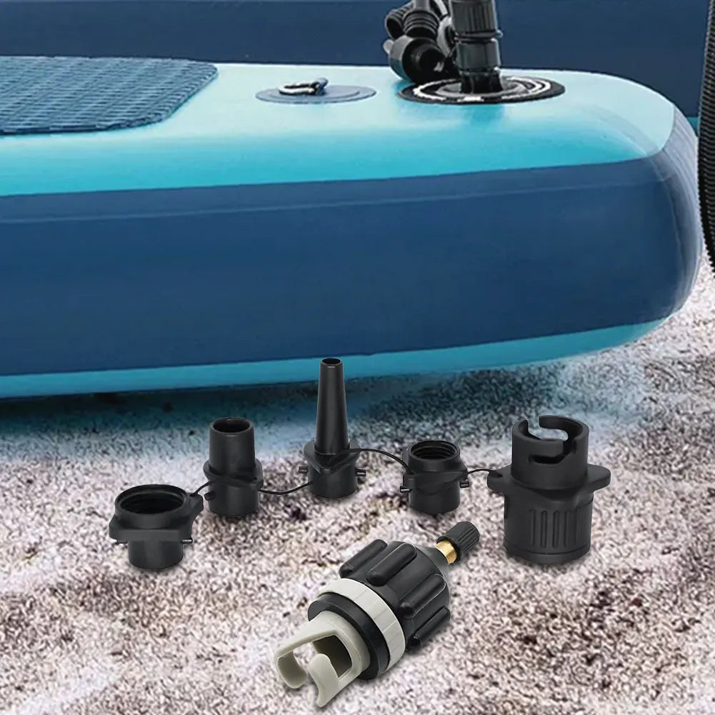 Air Valve Adaptor with Air Nozzles Inflatable Pump Adapter Air Valve Pump Connector for Inflatable Boat Stand-Up Paddleboard Bed