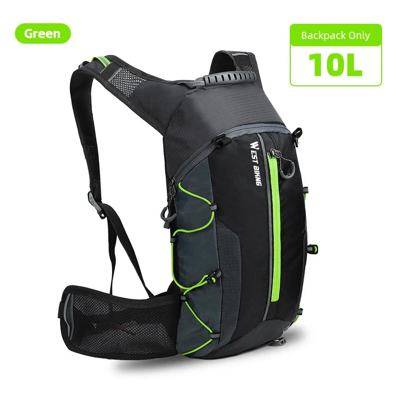 WEST BIKING Outdoor Water Repellent Sports Bag Cycling Hydration Backpack Travel Hiking Climbing MTB Road Bicycle Backpack