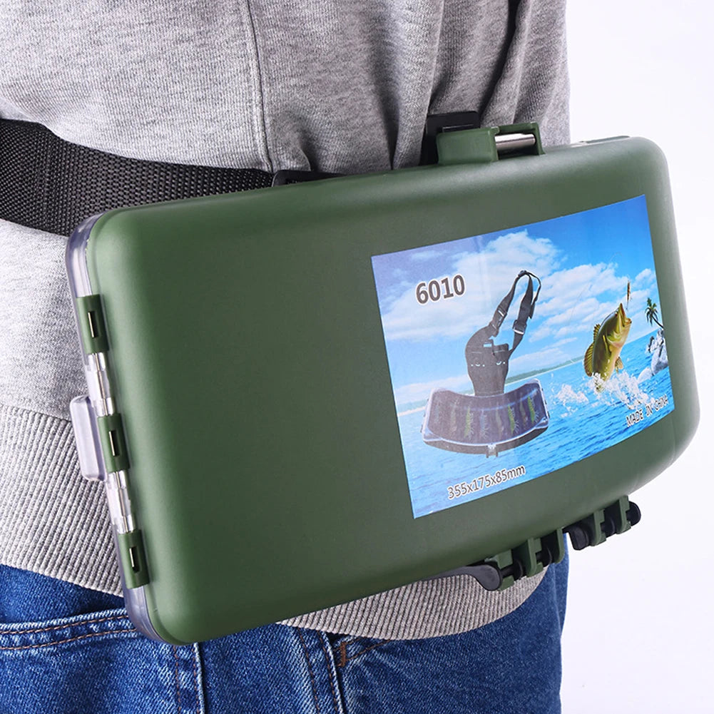 Fishing Belt Bag Fishing Bait Storage Belt Box Large Capacity Fish Tackle Box Portable Multifunctional Fishing Accessories
